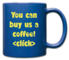 'Buy us a coffee' mug